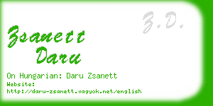 zsanett daru business card